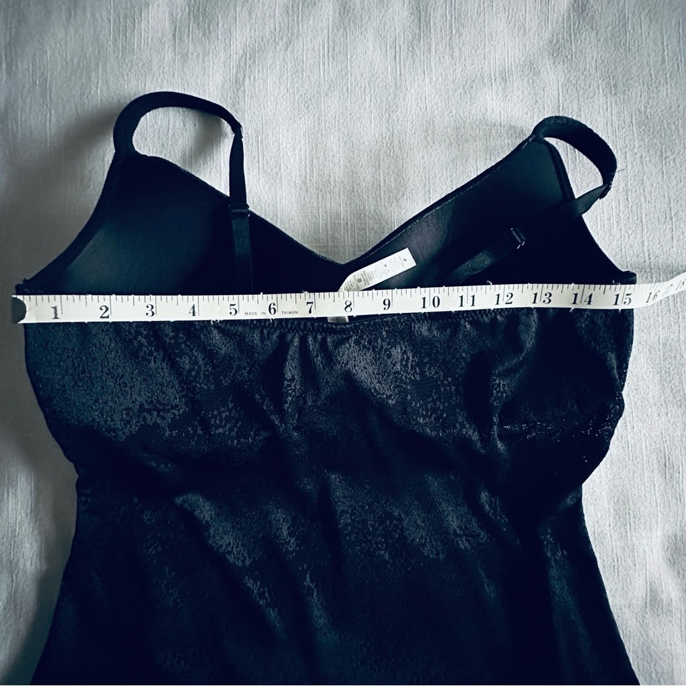 Rhonda Shear Camisole Womens XL Black Jacquard Mesh Shapewear Bra Top Whimsigoth - Picture 9 of 12